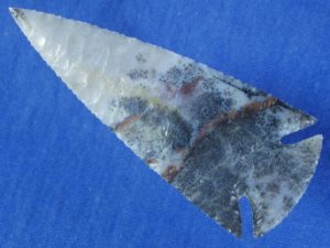 snake river agate flint knapped arrowhead