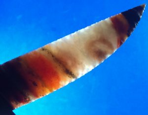 jafar jasper stone knife blade close up