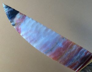 jafar jasper stone knife blade close up