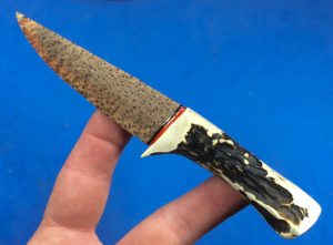 petrified palmwood stone knife