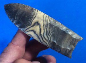 tiger chert clovis point arrowhead