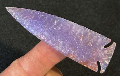 Purple Chalcedony Corner-Notch Point