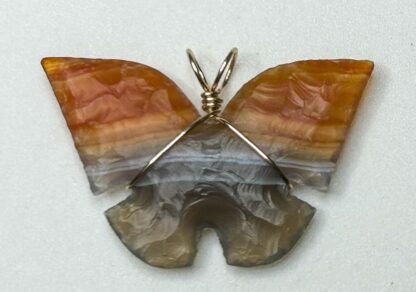 Brazilian Agate Butterfly Necklace