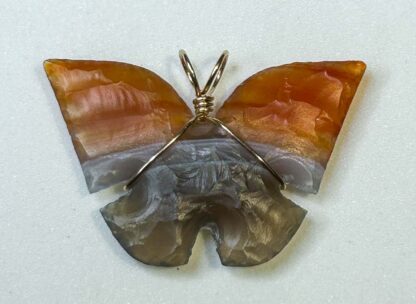 Brazilian Agate Butterfly Necklace - Image 3